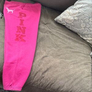 PINK Victoria's Secret Hot Pink Sweatpants